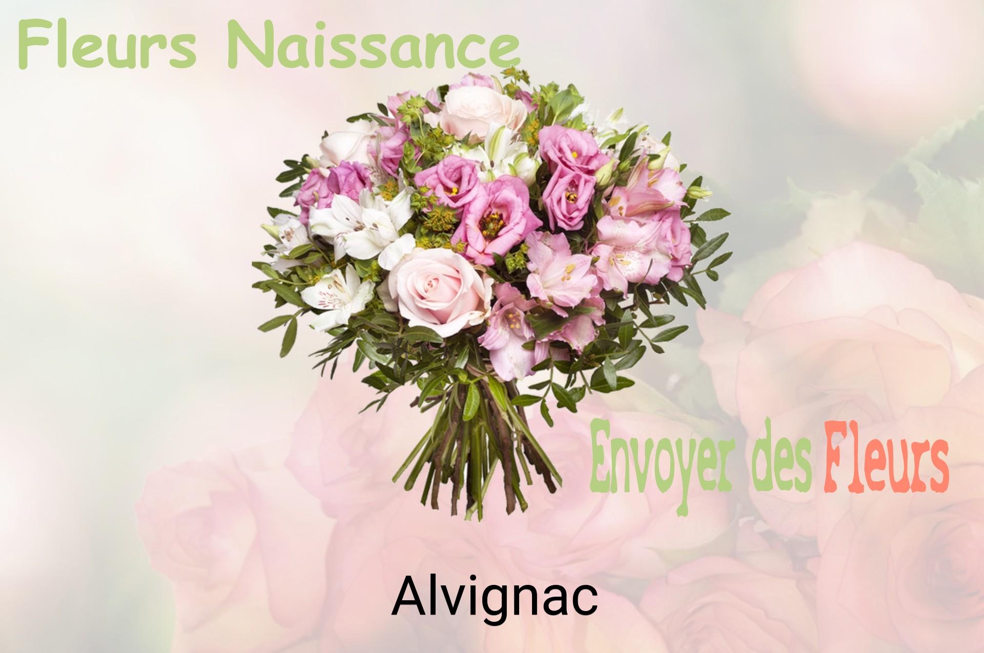 Bouquet de fleurs de naissance livré à Alvignac