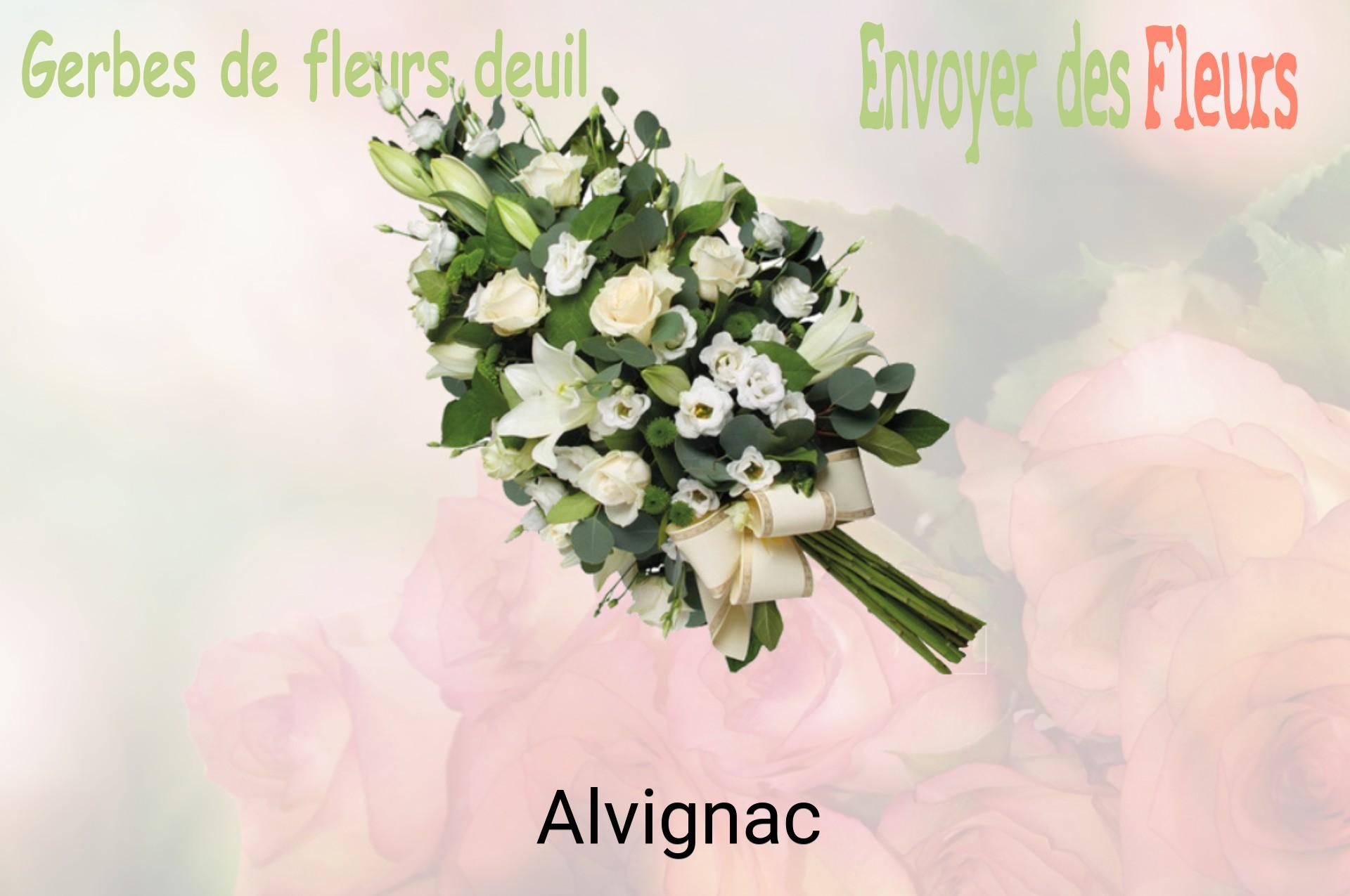 Gerbe de fleurs de deuil livrée à Alvignac